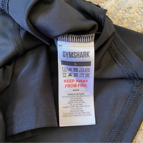 Gymshark Sport Dress Solid Black Skort Hidden Shorts Logo Front Tank Top: Large - Picture 7 of 9